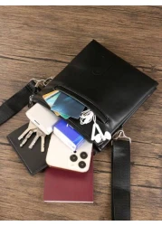 HOVI'S حقيبة كتف رجالي رفيعة بتصميم عصري وأنيق ذات خصر نحيف، مناسبة للعمل والرحلات اليومية، حقيبة رسول واسعة متع