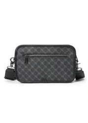 Crossbody Bag Shoulder Bag Square Bag Multifunctional Water Proof For College For Business Travel PU Leather Minimalist Retro Business Streetwear Stylish Purse Holiday Bag Gym Bag Checkered Plaid Styl