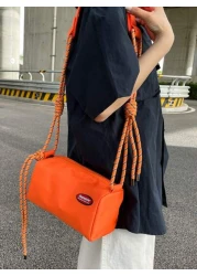 Men s Casual Fashion Diagonal Shoulder Bag Green Nylon Adjustable Strap Streetwear Style No Prints Hand Wash Or Dry Clean Suitable For Outdoor Wear