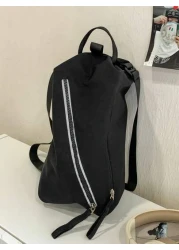 peach tree حقيبة كتف رجالية 1 قطعة، حقيبة كتف، حقيبة حمل صغيرة، متعددة الألوان، قماش نايلون خفيف للاستخدام اليومي،