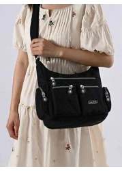 New Casual Bags Women s Bags Multi Pocket Fashionable Cloth Bags Lightweight Travel Bags Single Shoulder Crossbody Bags