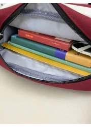 Black Small Square Bags Daily Supplies Bookbags Crossbody Bags Sports Bags High School Students College Students Travel Bags