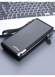 Men Wallets Classic Long Style Card Holder Male Purse Quality Zipper Large Capacity Big Brand Luxury Wallet For Men Summer Freshman For Books Multi Functional Dorm University Gifts For Men Fall Christ