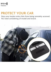 حقيبة عزل إشارة مفتاح السيارة عبر الحدود الجديدة، محفظة عزل إشارة RFID مانعة للسرقة