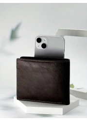 HOVI'S محفظة قصيرة للرجال - موضة عصرية كاجوال كلاسيكية لطلاب الجامعة | محفظة شباب أعمال جديدة متعددة الفتحات مصمم