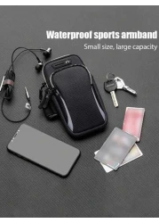 1PC Universal Waterproof Mobile Phone Arm Bag With Double Layer Zipper The Perfect Outdoor Sports Arm Bag For Men Women Adjustable Band For Running Hiking Cycling More Securely Store Your Mobile Phone