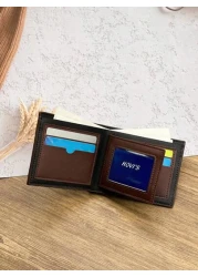 HOVI S Men s Short Wallet Large Capacity Multi Card Holder Ideal Graduation Gift Boyfriend Gift And Father s Day Present