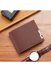 محفظة قصيرة مطوية للرجال، حامل بطاقات سعة كبيرة للأعمال، محفظة متعددة الوظائف للشباب، محفظة جديدة رفيعة جملة