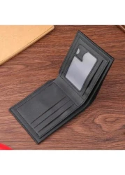 Men s Short Bifold Wallet Large Capacity Business Young Multi Function Card Case Ultra Lightweight New Model Bulk Wholesale Soft Leather Christmas Gift College Bag Men Bag Men Wallet Purses And Bags G