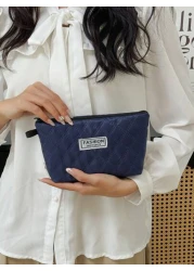 He New Diamond Shaped Checkered Cosmetic Bag Features A High Level Of Appearance It Is A Portable And Hand Held Cosmetic Bag For Storage And A Small Square Bag For Washing