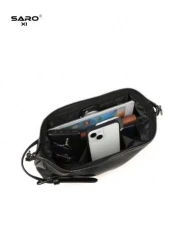 saroxi حقيبة السفر اليدوية الكاجوال عصرية الطراز، سعة كبيرة، تصميم راقي محمول، مناسبة للعمل/المدرسة، متميز بطاب