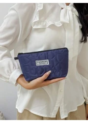 حقيبة مستحضرات تجميل راقية، حقيبة تخزين منتجات العناية بالبشرة بشكل قلب، حقيبة بطانة داخلية للسفر