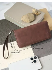 HOVI'S محفظة طويلة جديدة رفيعة المظهر مع حماية من الرقاقات RFID, سعة كبيرة، متعددة الوظائف تتسع لتليفون