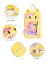 MY LITTLE PONY Card Cover Keychain Plush Pendant Can Store Campus Cards Meal Cards Document Set Student s Good Item Fashion Decoration For Christmas Gift For Holiday For Young Girls White Collar Worke