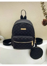 قطعة واحدة حقيبة ظهر مبطنة بسيطة متعددة الاستخدامات مناسبة للطالبات في المدارس والجامعات مقاس صغير أنيق مصنو