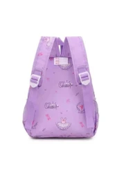 1 قطعة، حقيبة ظهر أميرة عصرية، حقيبة رقص ذات رسوم كرتونية جميلة، بنية من النايلون، فتحة سوستة، بطانة من البولي