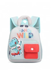 Kids New Cute Cartoon Pattern Print Color Block Nylon Backpack Versatile Large Capacity Zipper Closure Outdoor Travel Vacation Backpacks Lightweight Casual Multi Pocket Campus Bookbag For Kindergarten