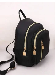 Nylon College Style Casual Backpack For Girls