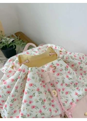 New Outdoor Travel Storage Mini Backpack For Girls Floral Pattern Lightweight School Bag