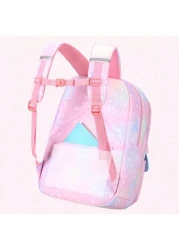 حقيبة ظهر مدرسية أنيقة خفيفة الوزن و بسعة كبيرة مصنوعة من النايلون مع جيوب متعددة للبنات والأولاد والسفر العا