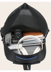 Simple Solid Color Large Capacity Backpack With Multiple Compartments Lightweight Travel Backpack Perfect For Graduates Girls Freshmen Sophomores Juniors Seniors High School Outdoors Travel And Back T