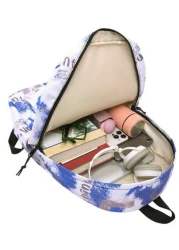 1pc New Printed Student Backpack Fashion Camouflage Daypack Casual Outdoor Large Capacity Knapsack