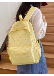 1pc Back To School Backpack Stylish Casual Backpack Fresh And Sweet Large Capacity Backpack Suitable For Daily School Very Suitable For Campus Class Photo Taking Birthday Gifts Suitable For Daily Shop