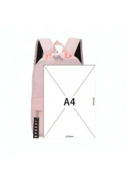 Nike حقيبة ظهر أنيقة للبنات الصغار باللون الوردي، مناسبة للخروجات اليومية واللعب