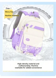 New Children s Schoolbag For Primary Students 6 12 Years Old Girls Shoulders Backpack 1 6 Grades Multi Color Cute Waterproof Lightweight Girls Large Capacity Children s Bag