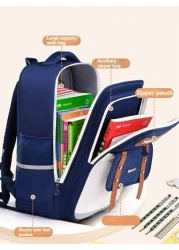 New Elementary School Students Schoolbag 1 3 6 9 Grades 6 12 16 Years Old Boys And Girls To Reduce The Burden Of Children s Large Capacity Shoulders Backpacks