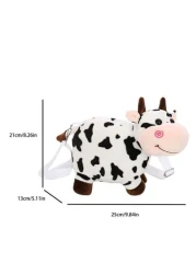 Women s Cow Shaped Oblique Shoulder Bag Asymmetric Design