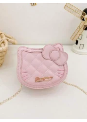 Sanrio Sanrio Hello Kitty Style Chain Crossbody Bag Versatile Leather Shoulder Crossbody Bag Fashionable Date And Vacation Bag
