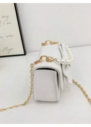 حقيبة كتف وحقيبة متقاطعة فريدة التصميم ذات تصميم فتاة شريطي، بسيطة وشيك