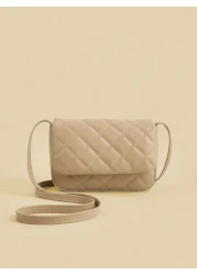 1pc Rhombic Quilted Square Simple Flap Shoulder Messenger Bag Suitable For Daily Party Travel Birthday Gift