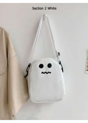 1 حقيبة كروسبودي موضة ، لون أحادي ، حقيبة أطفال كاجوال مربعة صغيرة، حقيبة كتف، محفظة للهاتف ، محفظة للتغيير ، ت