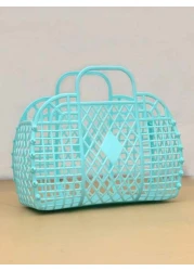 Portable Shower Bag Storage Basket Beach Bag Hollow Organizer Design