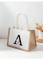 1 Pc Children Cartoon Handbag Shoulder Bag Holiday Gift Bag Square Bag Storage Bag Shopping Bag Versatile Lightweight For Daily For Travel Vacation College Outdoor Shopping Supermarket Festival Classi