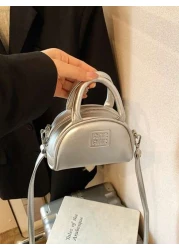 New Mini Tote Bag With Print Solid Color Ultrasmall Crossbody Bag Mini Evening Clutch Makeup Bag Key Bag Handbag