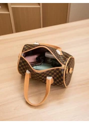 1 حقيبة كتف جديدة بطراز كلاسيكي رجعي للبنات، حقيبة متنوعة الاستخدامات مناسبة للتنقل اليومي