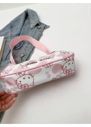 Sanrio 1pc Sanrio Cute KT Cat Girl s Armpit Bag Handbag Single Shoulder Bag Girl s Bag Niche Cartoon Hand Suitable For Summer Travel Christmas Thanksgiving Birthday Valentine s Day Party Gift Fashion