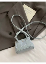 1pc Sweet Handbag Pu Magnetic Opening And Closing New Garden Bag Mini Cute Shoulder Messenger Bag Female Niche High End Small Hand Held Comfortable Shoulder Strap Suitable For Daily Travel And Shoppin