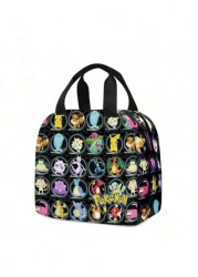 bandai 1PC Multipurpose Storage Bag 3D Printed Pet Cartoon Large Capacity Portable Lunch Bag With Work Insulation Belt And Meal Bag