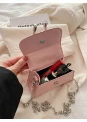 1pc Children s Solid Color Pu Handbag With Bowknot Detail Simple And Fashionable Can Be Used As Handbag Or Crossbody Bag