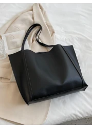 Lightweight Business Casual Minimalist Shoulder Tote Bag For Teen Girls Women College Students Rookies White Collar Workers Perfect For Office College Work Business Commute Outdoors Travel Outings Sch