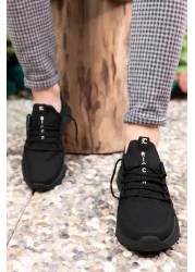 Riccon Unisex Black Sneaker0012072