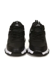 lord's ayakkabı Men's Black-White Thick-Soled Water-Resistant Hiking Shoes