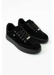 L.A Polo Suede Black Color Men's Sneaker