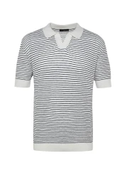  Collection Navy Blue Limited Edition - Short Sleeve Polo Knitwear T-Shirt TMNSS23PO00026