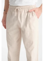 Klothy Kety Men's Comfortable Linen Look Trousers