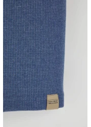  Collection تي شيرت Indigo مقاس كبير مع كتل ملونة Doe Kusma TMNSS25TS00065